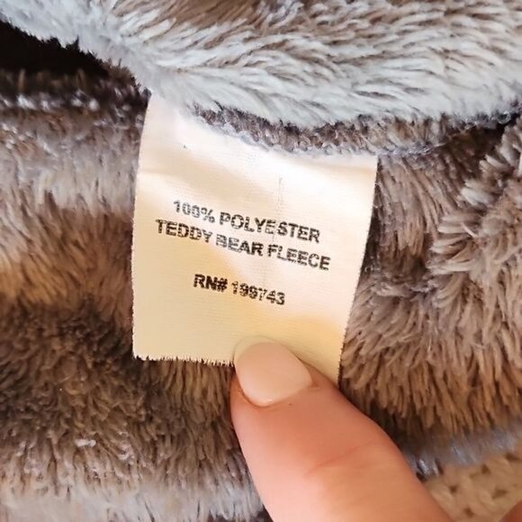 Emily B Teddy Bear Fleece LS Full Zip Pocketed Sz. M Jacket - Picture 2 of 12